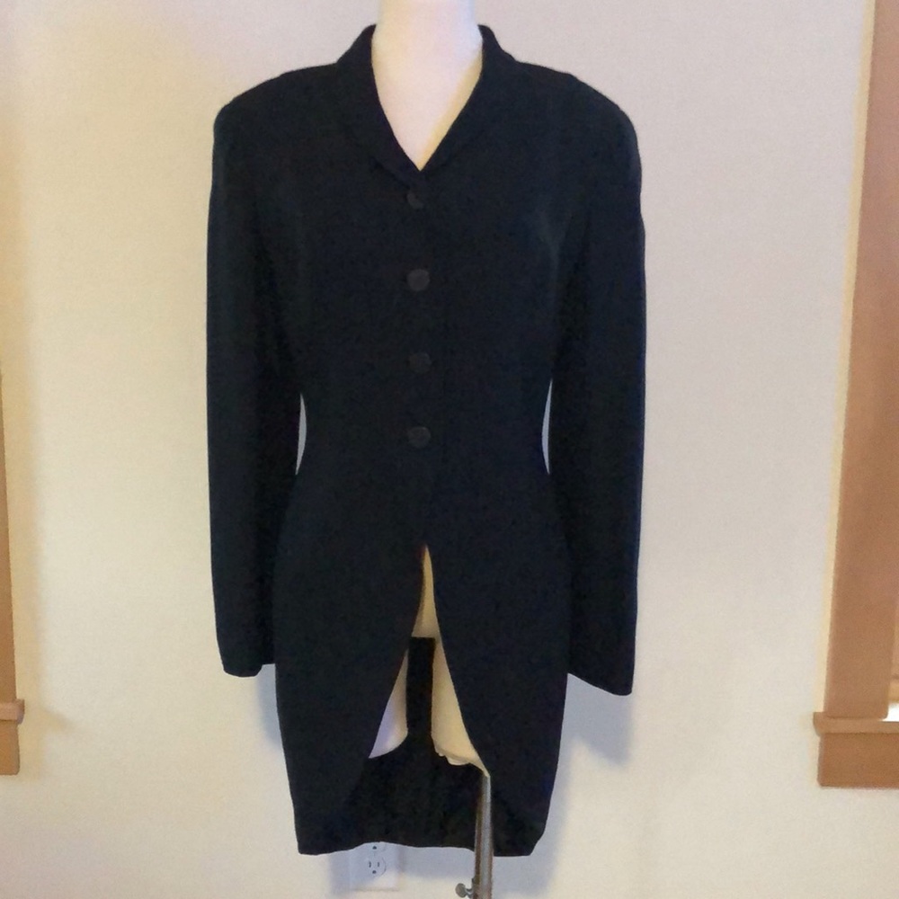 Vintage Eva Chun silk lined tuxedo jacket